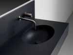 Plan vasque lavabo sur mesure : L 60 à 201 x P 40 à 51 cm, finition lisse mate, 10 couleurs au choix, Anti bactérien, résine Akrytan® teinté dans la masse, Livraison Offerte.